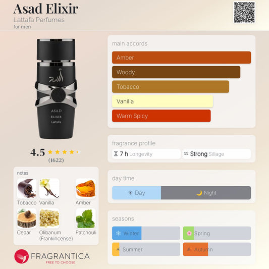 Asad ELIXIR By Lattafa EDP 100ml
