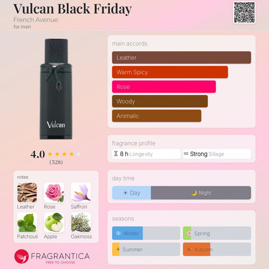 Vulcan Black Friday By French Avenue EDP 100ml
