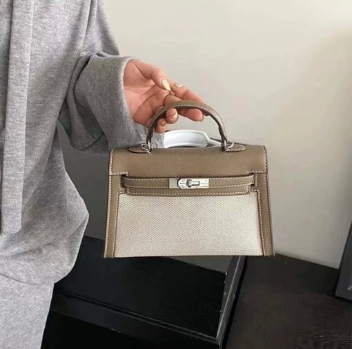 Hermès Micro Mini Kelly Taupe