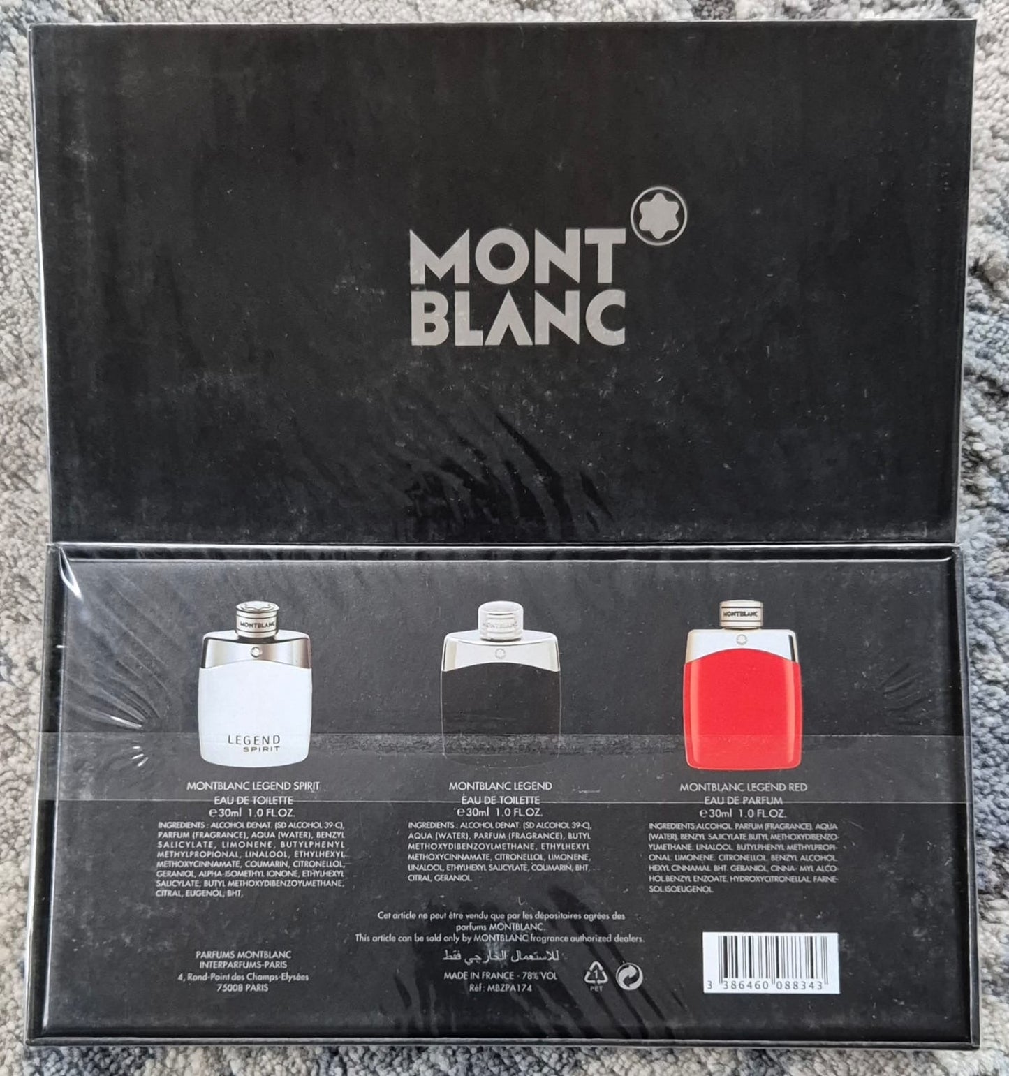 Mont Blanc Legend Set (3 x 30ml) (Gift Set)