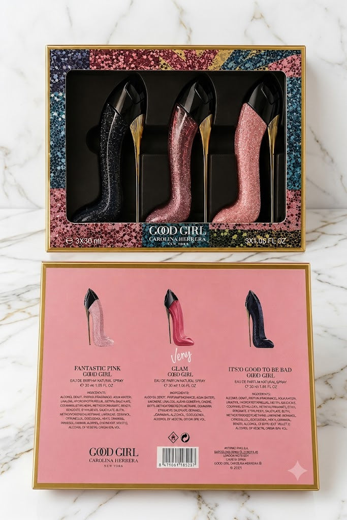 CH Good Girl Glitter Blue/Fantastic Pink/Very Glam Set (3x30ml) (Ladies Gift Set)