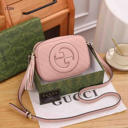 Gucci GG Blondie Marmont Small Quilted Pu Leather Crossbody Bag