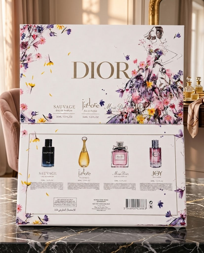 Christian Dior Set 4x30ml (1x Mens, 3x Ladies)