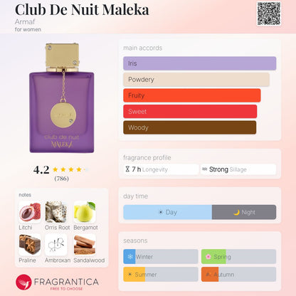 Club de Nuit Maleka By Armaf EDP 105ml