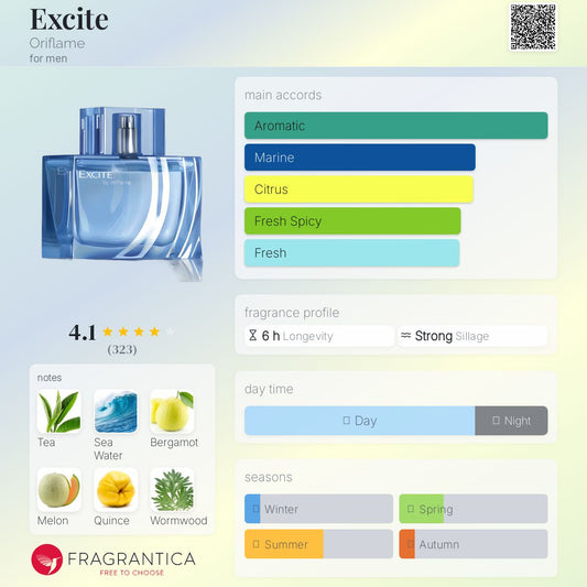 Excite By Oriflame EDT 75ml
