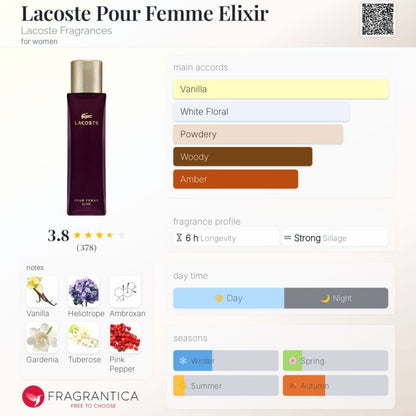 Lacoste Pour Femme ELIXIR EDP 100ml