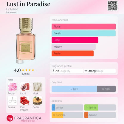 Lust In Paradise By Ex Nihilo EDP 100ml