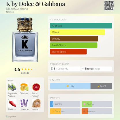 D&G 'K' EDT 100ml