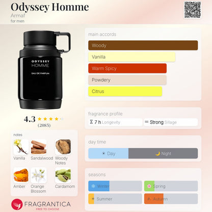 Odyssey Homme By Armaf EDP 100ml