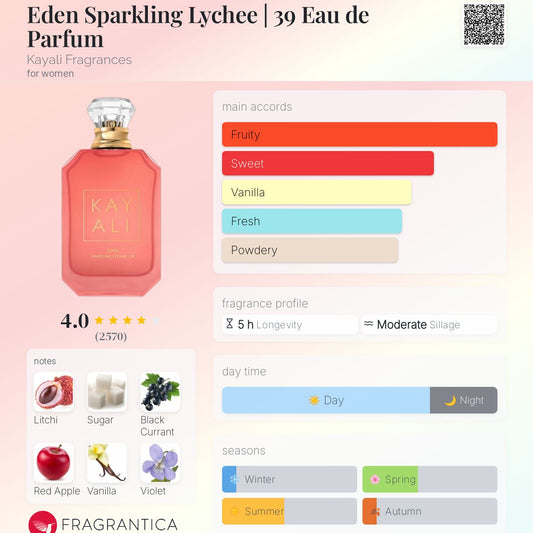 Kayali Eden Sparkling Lychee 39 EDP 100ml
