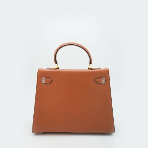 Hermès Kelly 25 Epsom Gold Sellier Gold Shoulder Bag