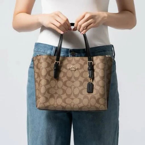 Coach Mollie Tote Bag Signature Canvas