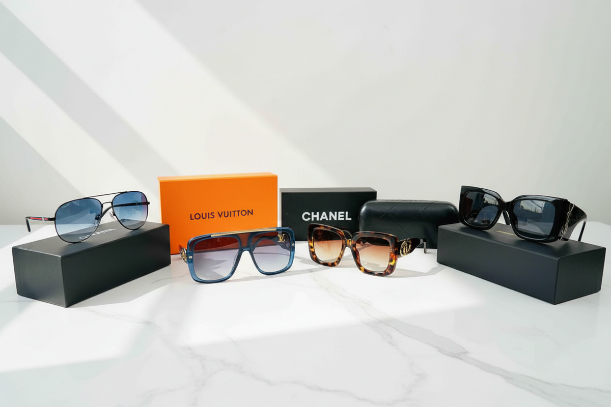 Luxury Sunglasses on Marble