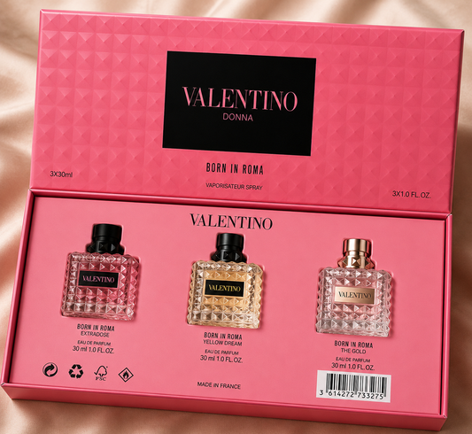 Valentino Donna Born In Roma ExtraDose/Yellow Dream/The Gold Set (3x30ml) (Ladies Gift Set)